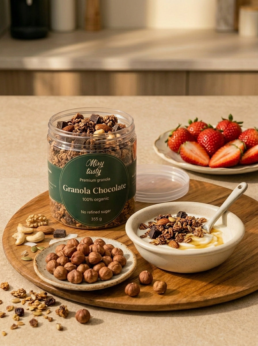 Dark Chocolate Granola | جرانولا الشوكولاتة الداكنة
